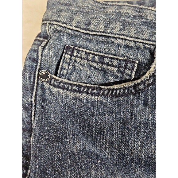 MK Michael Kors Womens size 10 Tapered Leg Mid Rise Stretch Jeans Dark Blue - Picture 3 of 10